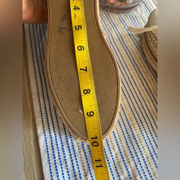 PRADA Espadrille Platform Sneakers in White Leather Sz 37 - Picture 10 of 11